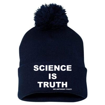 Science Is Truth Dr Anthony Fauci Pom Pom 12in Knit Beanie