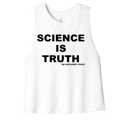 Science Is Truth Dr Anthony Fauci Women's Racerback Cropped Tank