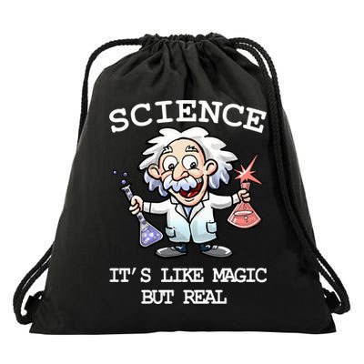 Science It's Like Magic But Real Drawstring Bag