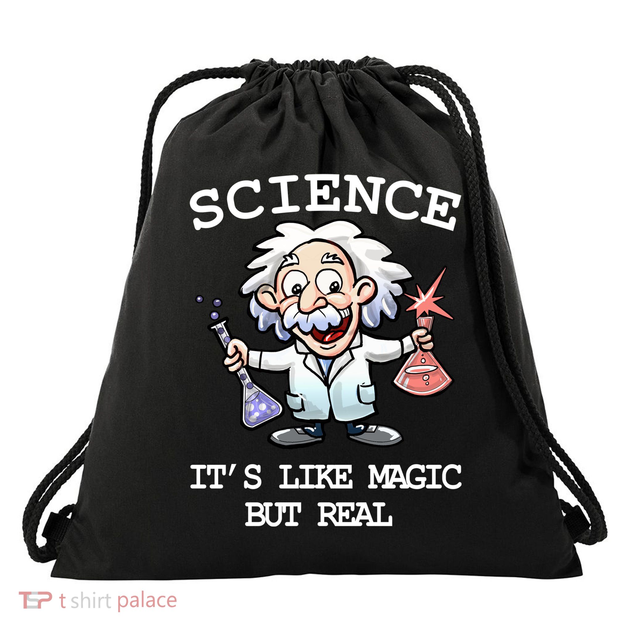 Science It's Like Magic But Real Drawstring Bag