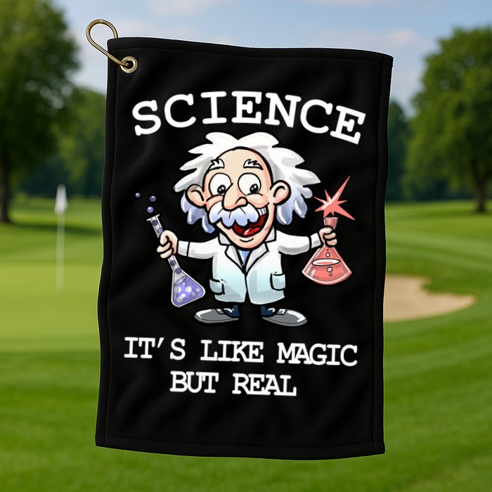 Science It's Like Magic But Real Golf Towel