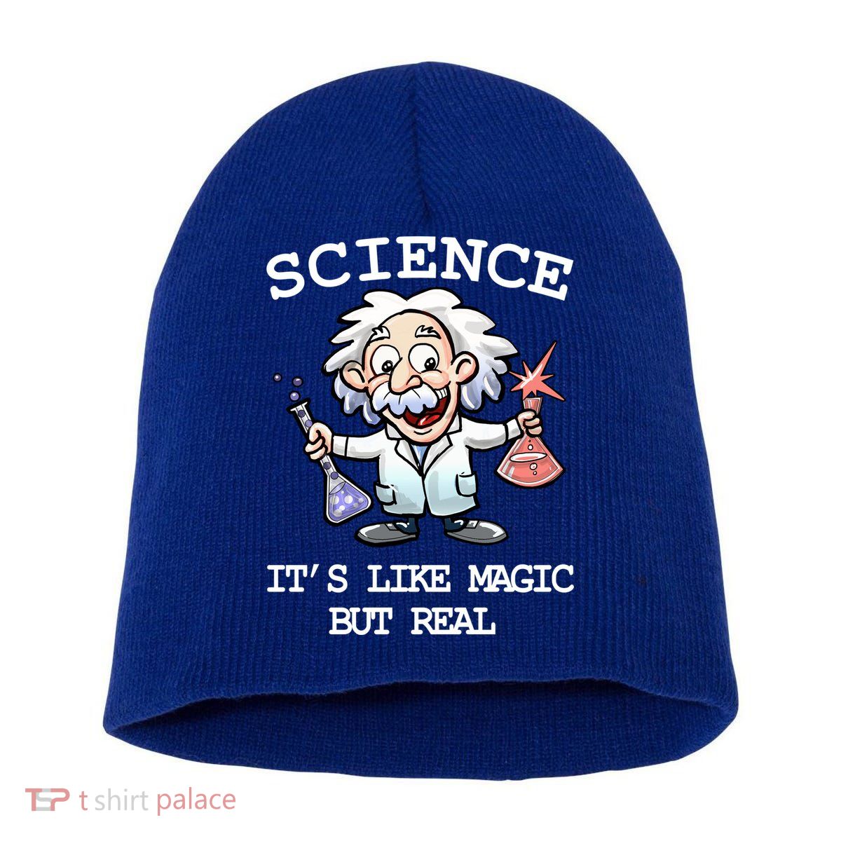 Science It's Like Magic But Real Short Acrylic Beanie