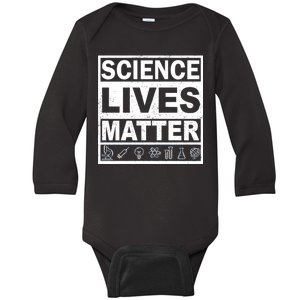 Science Lives Matter Baby Long Sleeve Bodysuit