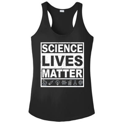 Science Lives Matter Ladies PosiCharge Competitor Racerback Tank