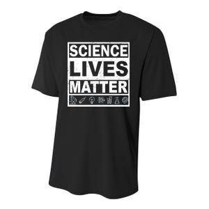 Science Lives Matter Youth Performance Sprint T-Shirt