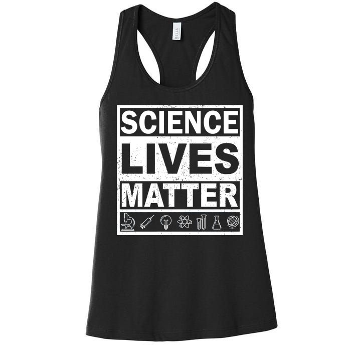 Science Lives Matter Women's Racerback Tank