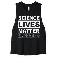 Science Lives Matter Women's Racerback Cropped Tank