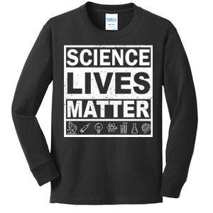 Science Lives Matter Kids Long Sleeve Shirt