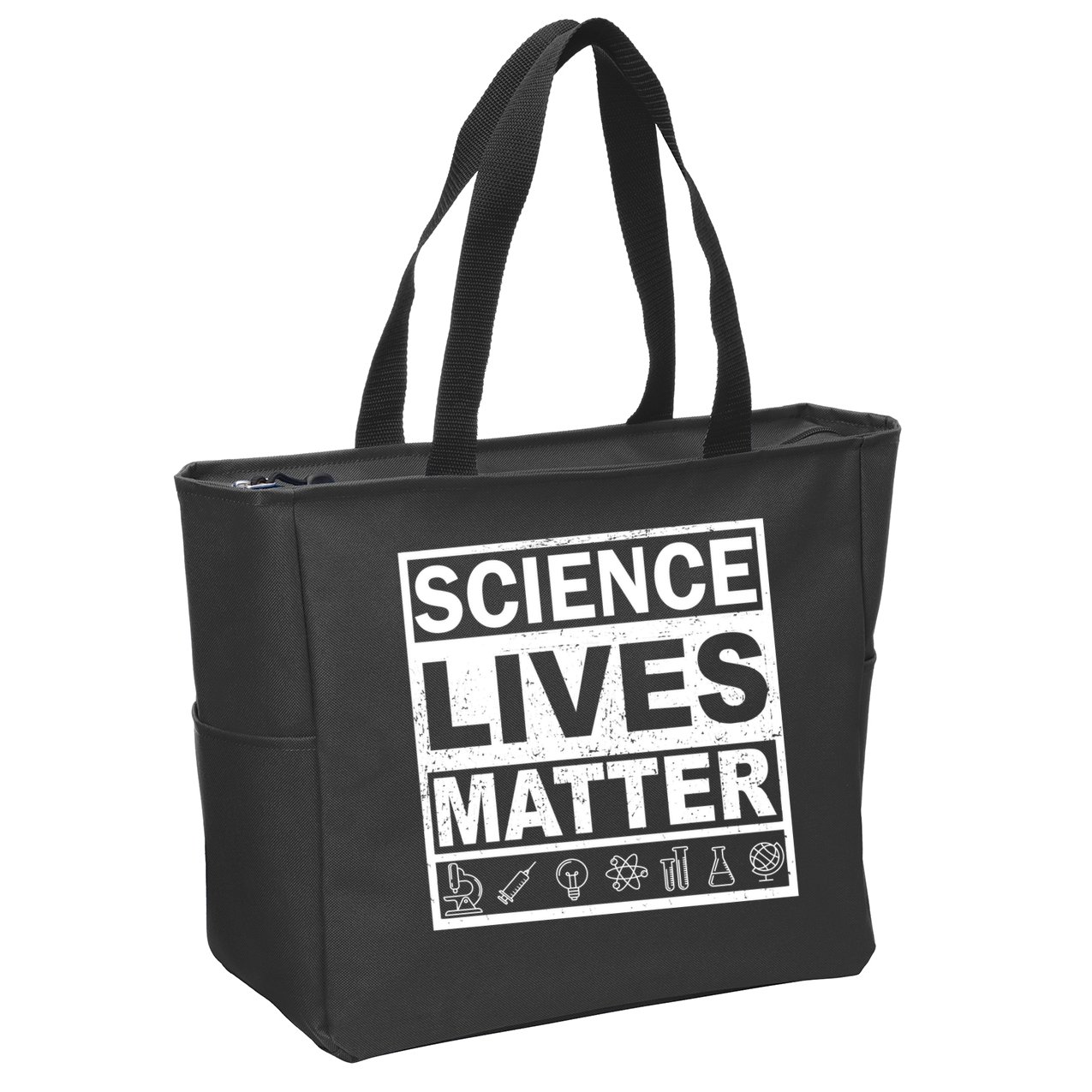Science Lives Matter Zip Tote Bag