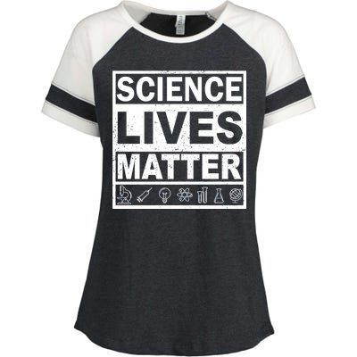 Science Lives Matter Enza Ladies Jersey Colorblock Tee