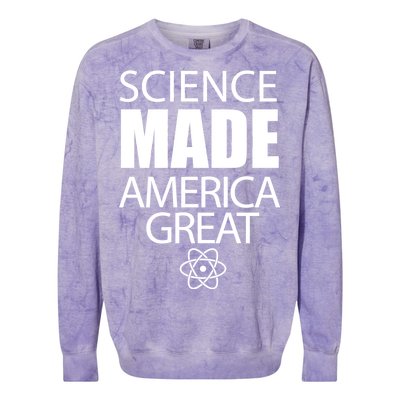 Science Made America Great Colorblast Crewneck Sweatshirt