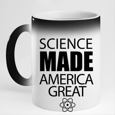 Science Made America Great 11oz Black Color Changing Mug