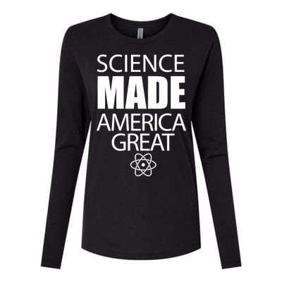 Science Made America Great Womens Cotton Relaxed Long Sleeve T-Shirt