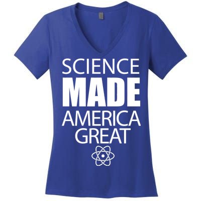 Science Made America Great Women's V-Neck T-Shirt