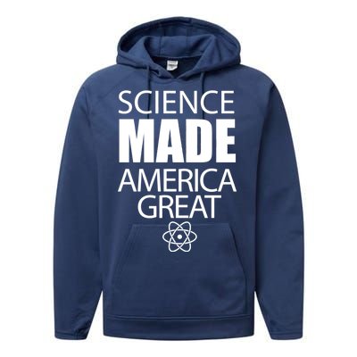 Science Made America Great Performance Fleece Hoodie