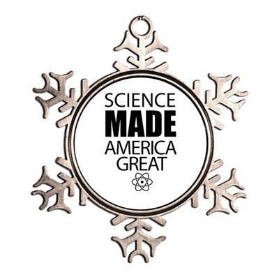 Science Made America Great Metallic Star Ornament