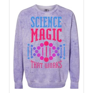 Science Magic That Works Colorblast Crewneck Sweatshirt