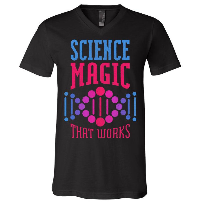 Science Magic That Works V-Neck T-Shirt