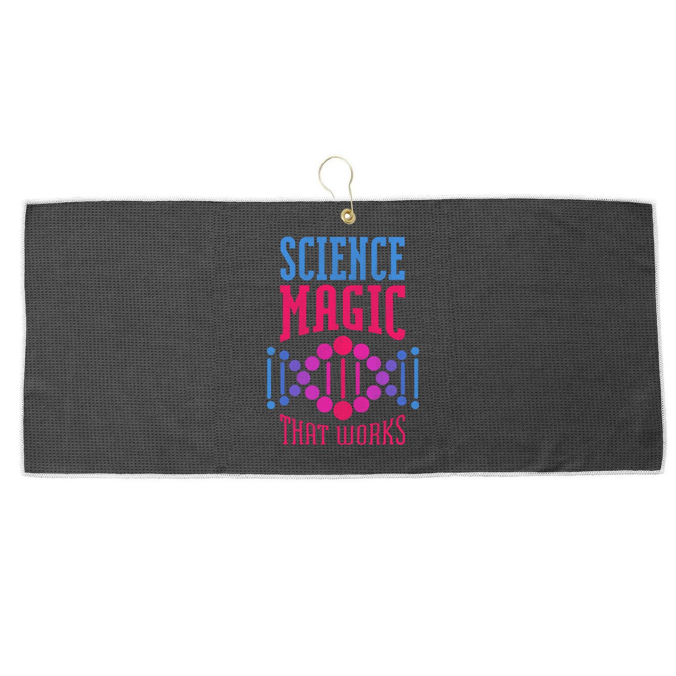 Science Magic That Works Large Microfiber Waffle Golf Towel