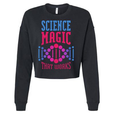 Science Magic That Works Cropped Pullover Crew