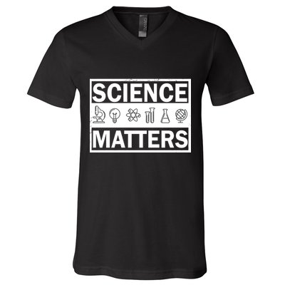 Science Matters Funny V-Neck T-Shirt