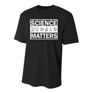 Science Matters Funny Youth Performance Sprint T-Shirt