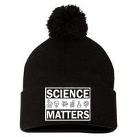 Science Matters Funny Pom Pom 12in Knit Beanie