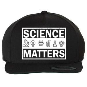 Science Matters Funny Wool Snapback Cap