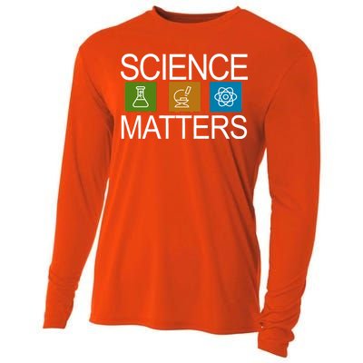 Science Matters Logo Cooling Performance Long Sleeve Crew