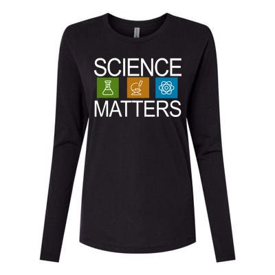 Science Matters Logo Womens Cotton Relaxed Long Sleeve T-Shirt