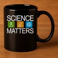 Science Matters Logo 11oz C Handle Ceramic Mug