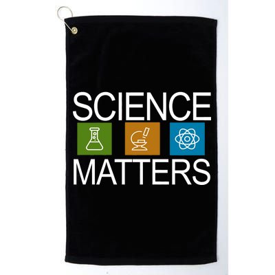 Science Matters Logo Platinum Collection Golf Towel