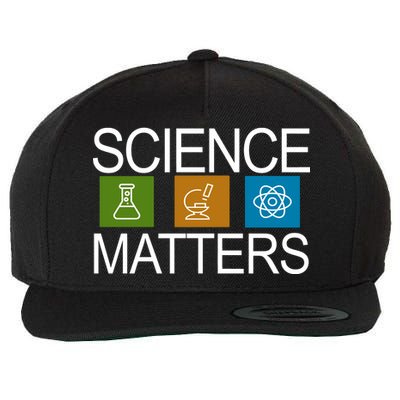 Science Matters Logo Wool Snapback Cap