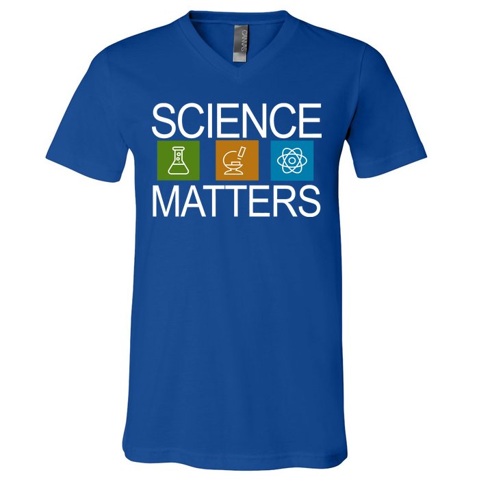 Science Matters Logo V-Neck T-Shirt