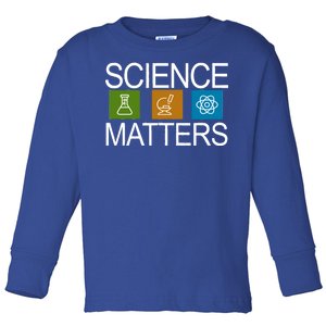 Science Matters Logo Toddler Long Sleeve Shirt