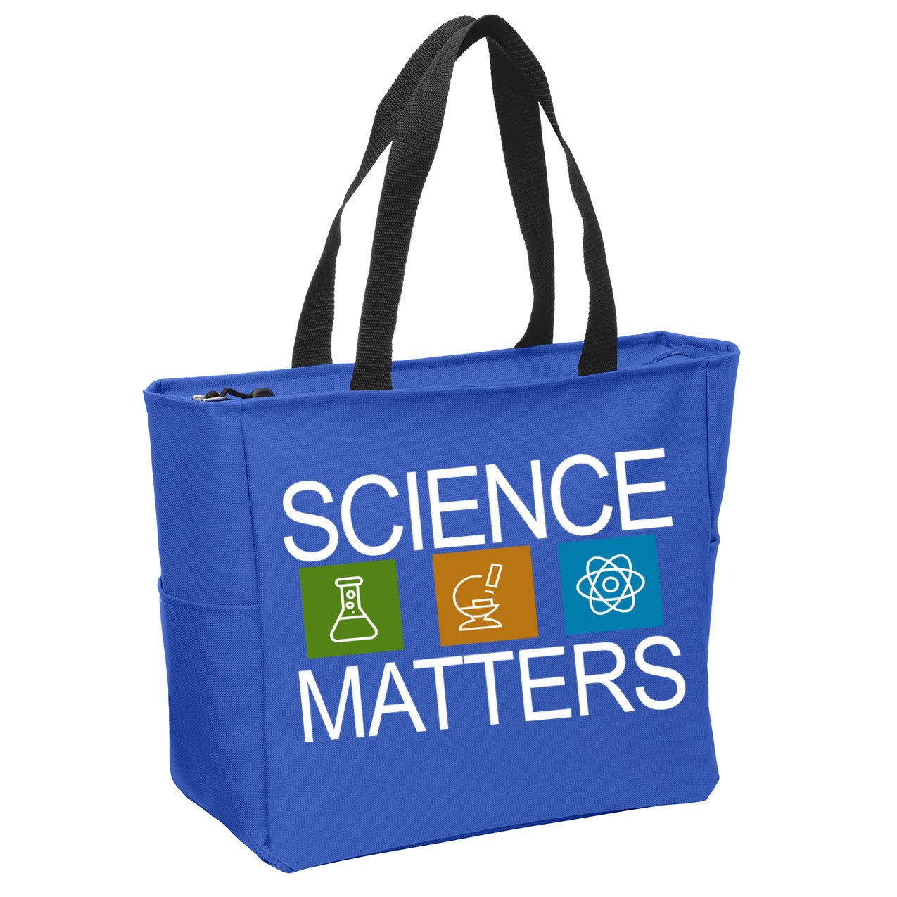 Science Matters Logo Zip Tote Bag