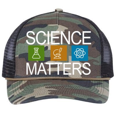 Science Matters Logo Retro Rope Trucker Hat Cap