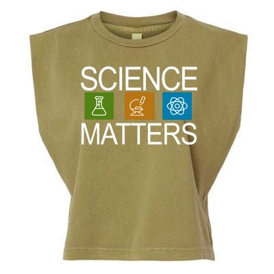 Science Matters Logo Garment-Dyed Women's Muscle Tee