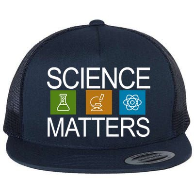 Science Matters Logo Flat Bill Trucker Hat