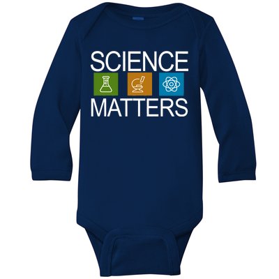 Science Matters Logo Baby Long Sleeve Bodysuit