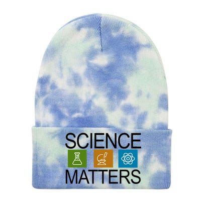 Science Matters Logo Tie Dye 12in Knit Beanie