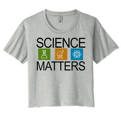 Science Matters Logo Women's Crop Top Tee