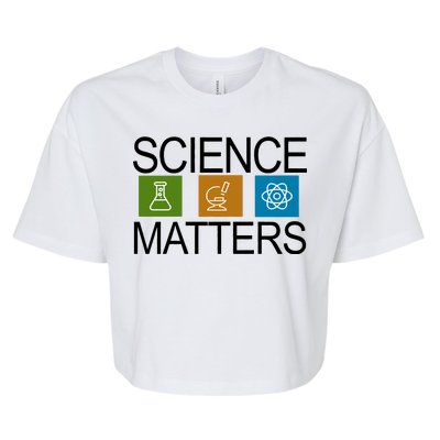 Science Matters Logo Bella+Canvas Jersey Crop Tee