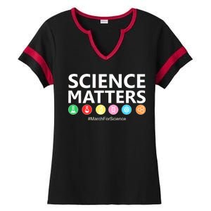 Science Matters March For Science Ladies Halftime Notch Neck Tee