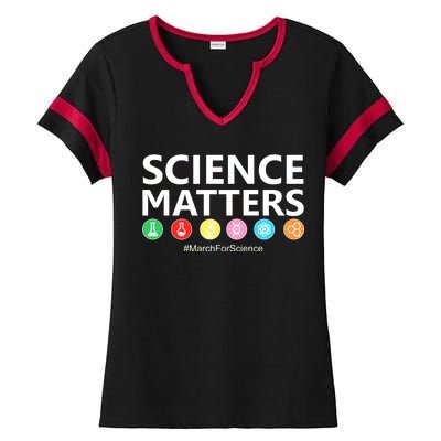 Science Matters March For Science Ladies Halftime Notch Neck Tee