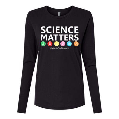 Science Matters March For Science Womens Cotton Relaxed Long Sleeve T-Shirt