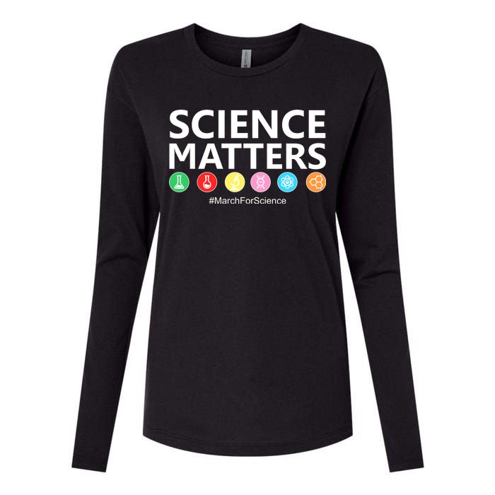 Science Matters March For Science Womens Cotton Relaxed Long Sleeve T-Shirt