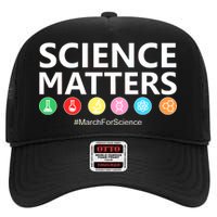 Science Matters March For Science High Crown Mesh Back Trucker Hat