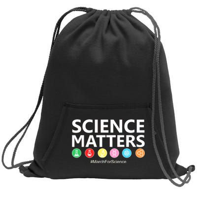 Science Matters March For Science Sweatshirt Cinch Pack Bag