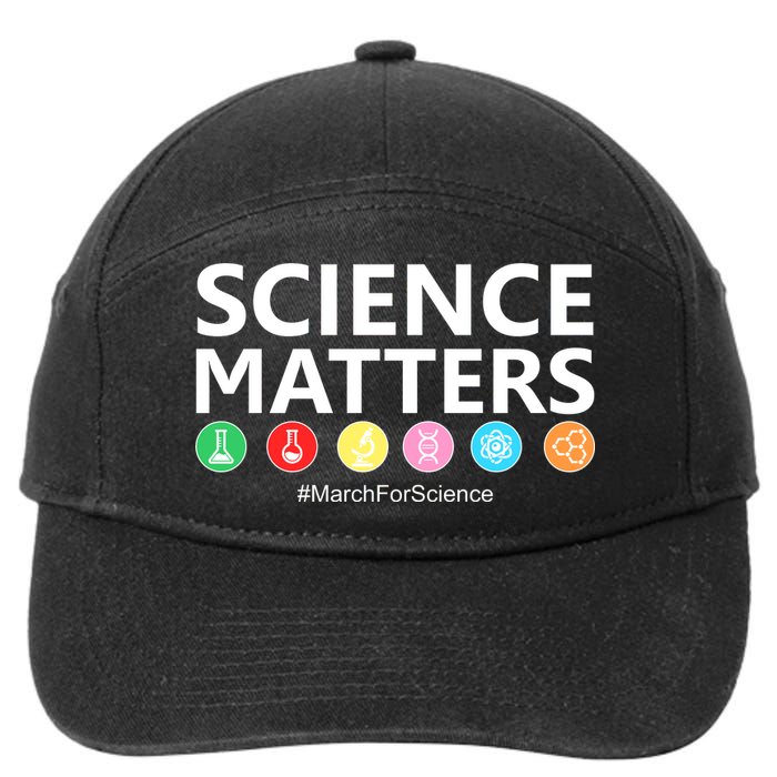 Science Matters March For Science 7-Panel Snapback Hat